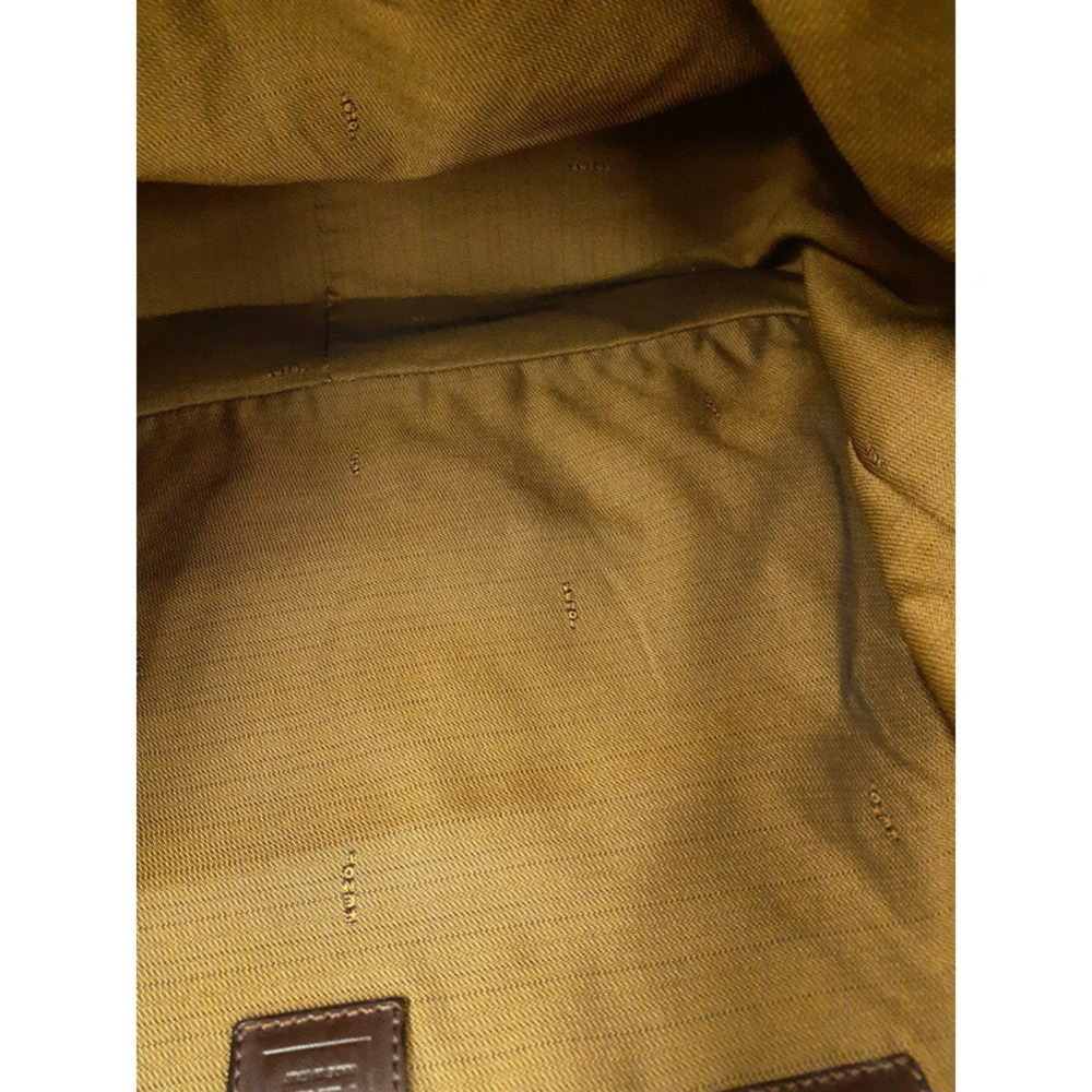 Fendi Bag Zucca Brown Leather Shoulder - Picture 7 of 9